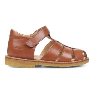 Angulus - Sandal m. velcro - Cognac - 25