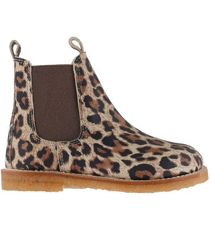 Angulus Støvler - Chelsea - Beige Leo/Brown