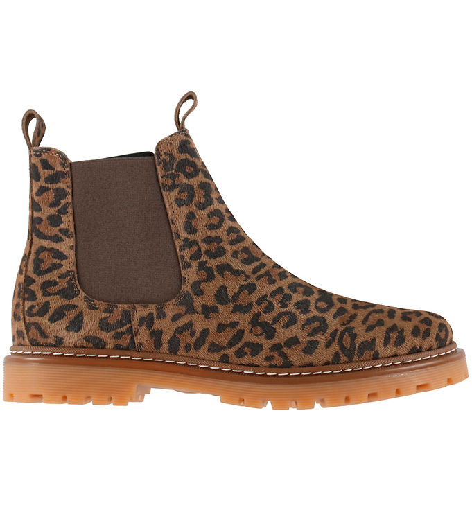 Angulus Støvler - Chelsea - Leopard/Brown Elastic