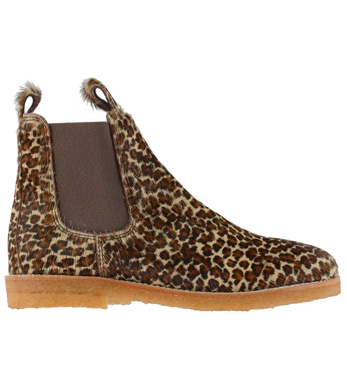 Angulus Støvler - Chelsea - Mini Leo Pony/Brown Elastic