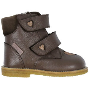 Angulus Vinterstøvler - Tex - Dark Taupe/Almond Glitter