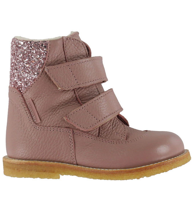 Angulus Vinterstøvler - Tex - Faded Rose/Blossom Glitter