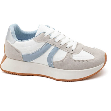 Begonia dame sneakers 9013 - Beige/blue
