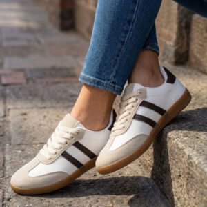 Briar dame sneakers A-108 - Beige/Brown