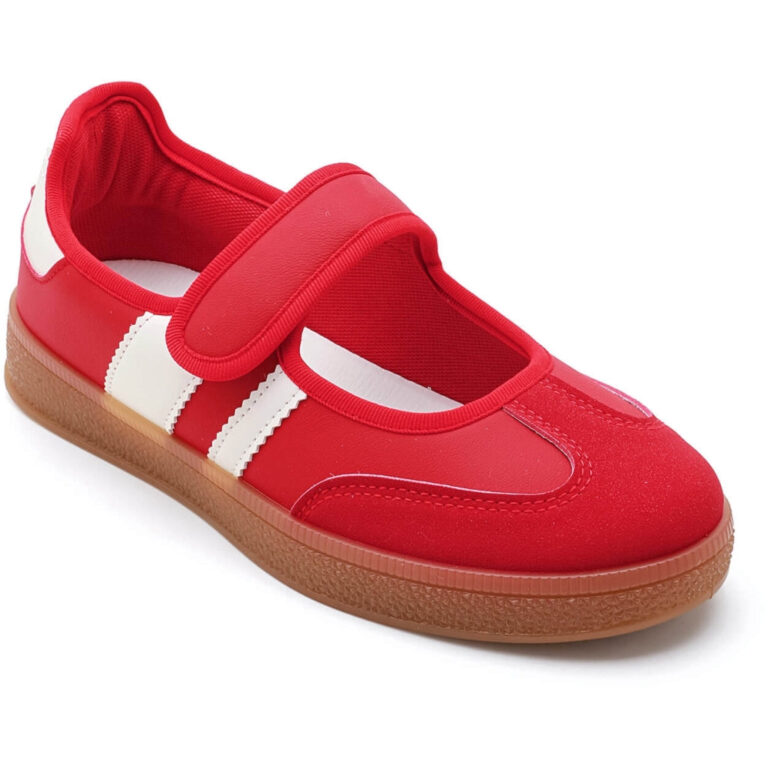 Bugatti dame ballerina sneakers 9183 - Red