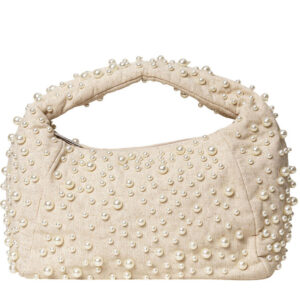 DAY ET Taske - Pearl Linen Baguette - Whitecap Gray