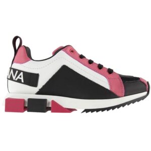 Dolce & Gabbana Sneakers - Lilium - Hvid m. Sort/Mørk Pink