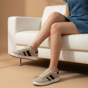 Ginette dame sneakers A-123 - Apricot/Brown