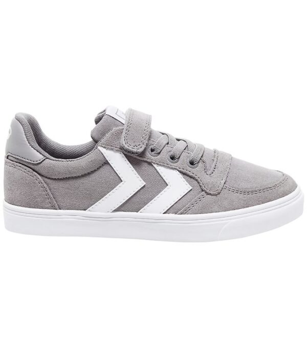 Hummel Sko - HMLSlimmer Stadil Low Jr - Frost Grey - 26 - Hummel Sko