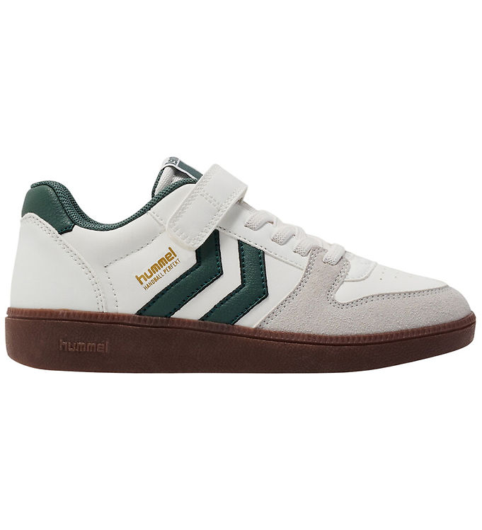 Hummel Sko - Handball Perfekt SP JR - White/Dark Forest