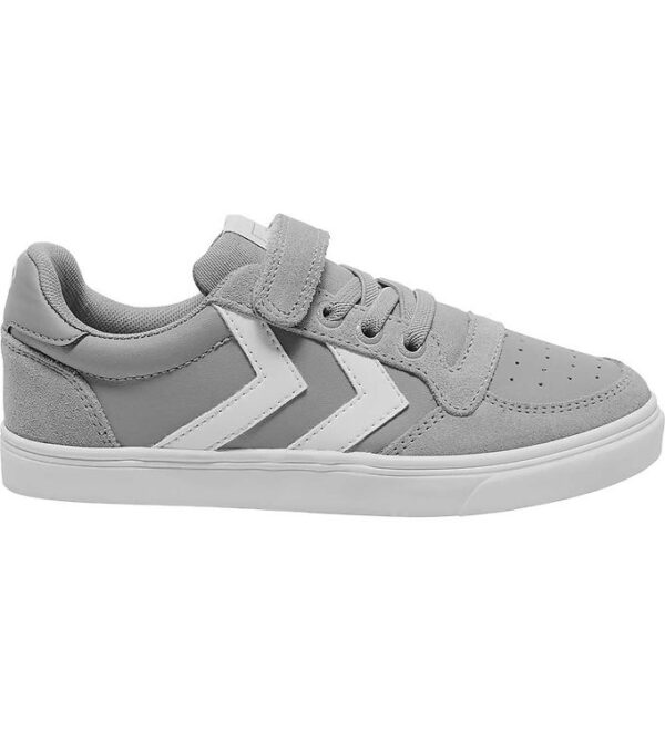 Hummel Sko - Slimmer Stadil Leather Low Jr. - Alloy - 28 - Hummel Sko