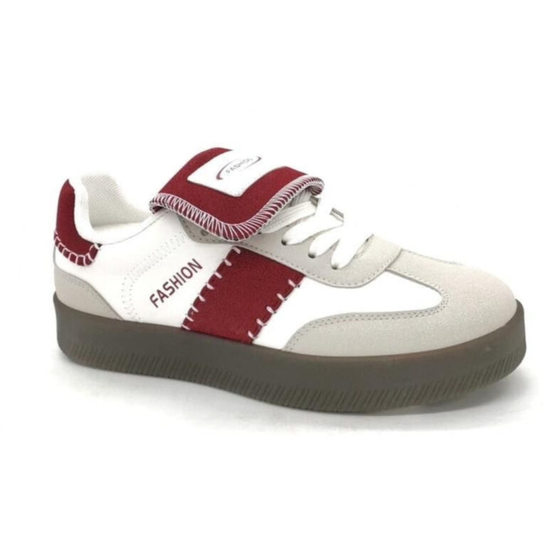 Josianne dame sneakers A-101 - Kaki/Red001#