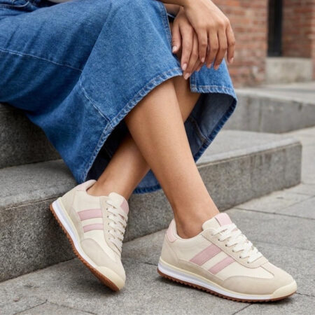 Kamelia dame sneakers A-130 - Beige