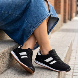 Kamelia dame sneakers A-130 - Black
