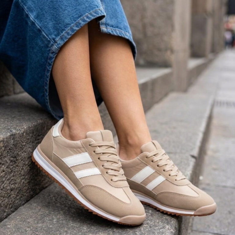 Kamelia dame sneakers A-130 - Kaki