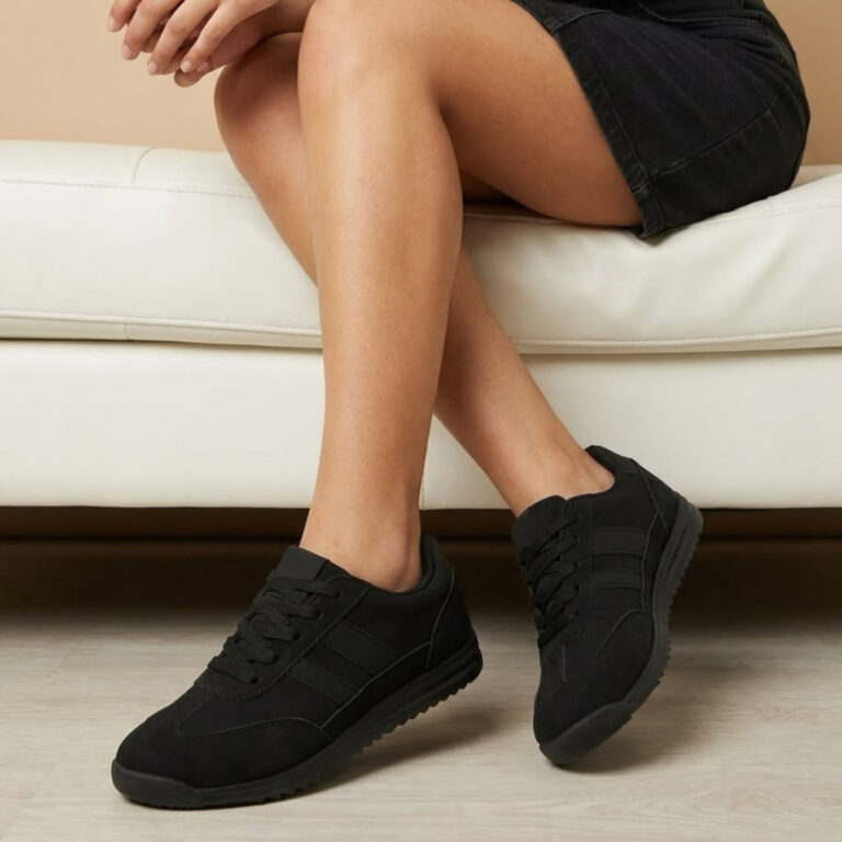 Kamelia dame sneakers A-130 - Solid Black