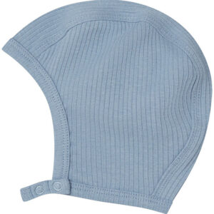 MarMar Babyhjelm - Rib - Bomuld/Modal - Hoody - Blue Iris