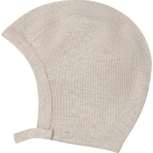 MarMar Babyhjelm - Rib - Bomuld/Modal - Light Beige Melange