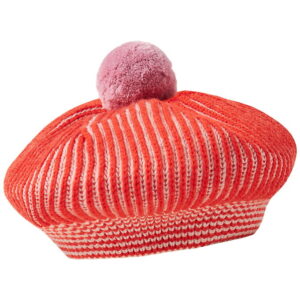 MarMar Baret - Strik - Uld/Bomuld - Alexo - Tomato Stripe