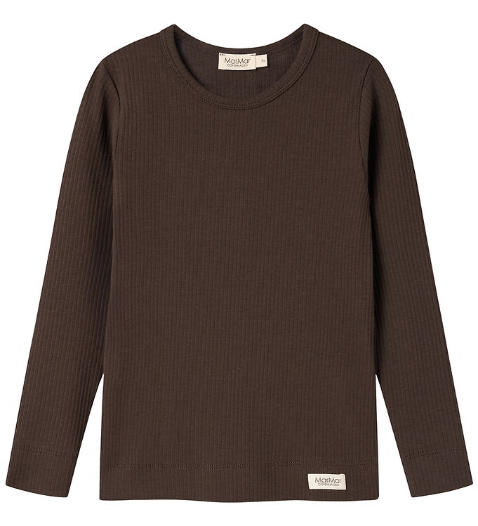MarMar Bluse - Bomuld/Modal - Rib - Dark Roast