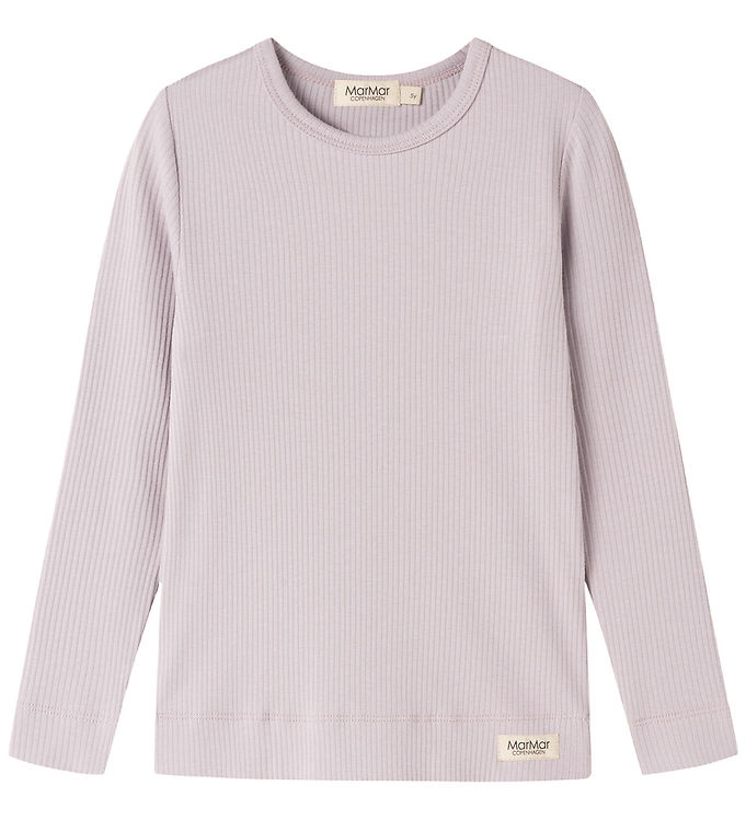 MarMar Bluse - Rib - Cloud Gray