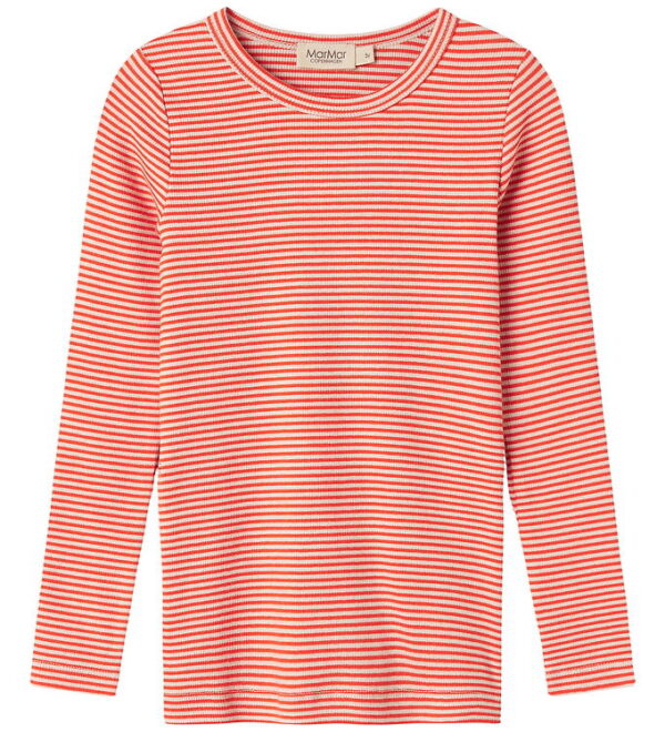 MarMar Bluse - Rib - Modal - Tani - Red Stripe