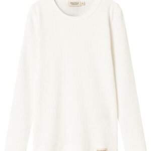 MarMar Bluse - Rib - Plain - Noos - Gentle White