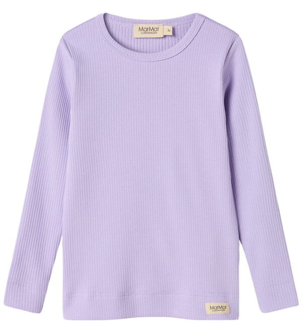 MarMar Bluse - Rib - Plain - Soft Lavender