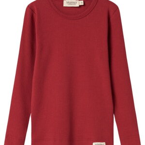 MarMar Bluse - Rib/Modal - Hibiscus Red