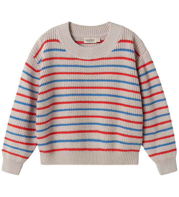 MarMar Bluse - Strik - Teno - Tomato Mix Stripe