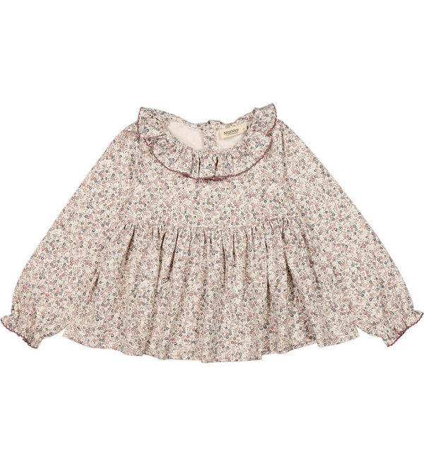 MarMar Bluse - Tiora Frill - Deep Peony