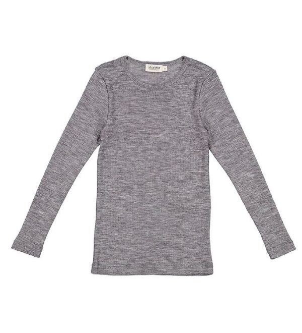 MarMar Bluse - Uld - Tamra - Grey Melange - 1 år (80) - MarMar Bluse