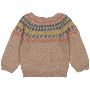 MarMar Bluse - Uld - Tuso - Brun/Multifarvet