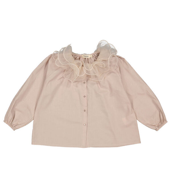 MarMar Bluse m. Flæser - Ballerina Frill - Tiava - Cream Taupe