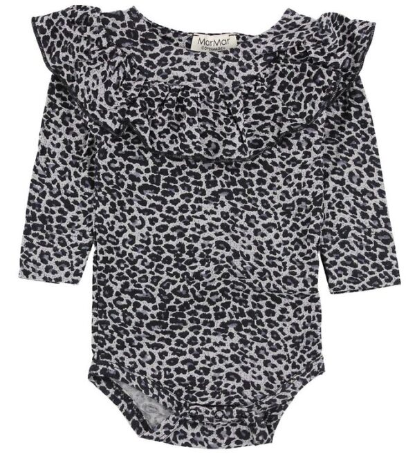 MarMar Body - L/Æ - Grå leopardprint m. Flæse