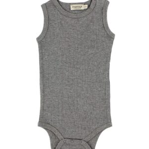 MarMar Body - U/Æ - Rib - Modal - Gråmeleret