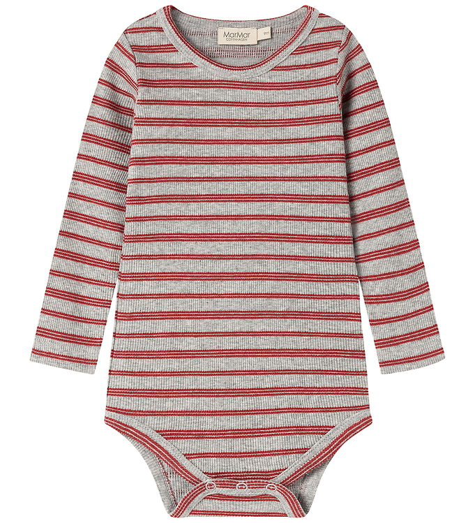 MarMar Body l/æ - Bomuld/Modal - Rib - Benedicte - Cherry Stripe