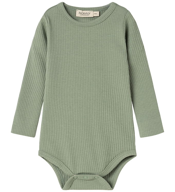 MarMar Body l/æ - Rib - Bomuld/Modal - Plain - Frosted Green