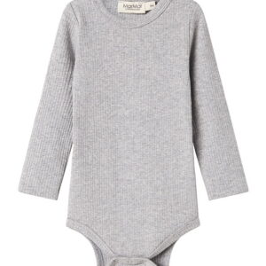 MarMar Body l/æ - Rib - Modal - Noos - Lysegråmeleret