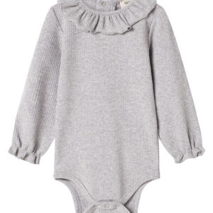 MarMar Body l/æ - Rib/Modal - Brandine - Light Grey Melange