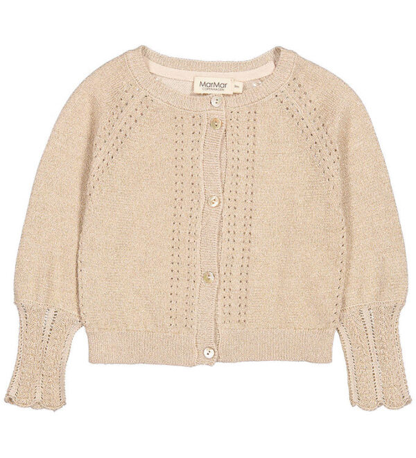 MarMar Cardigan - Strik - Tillie - Gold m. Glitter