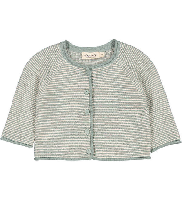 MarMar Cardigan - Strik - Totti - Dusty Jade Stripe