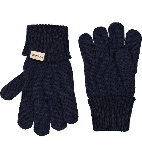 MarMar Handsker - Uld/Bomuld - Strik - Aske - Ink