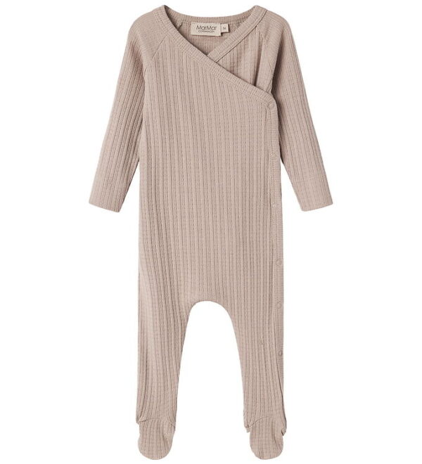 MarMar Heldragt m. Fødder - Pointelle - Rubello - Soft Beige