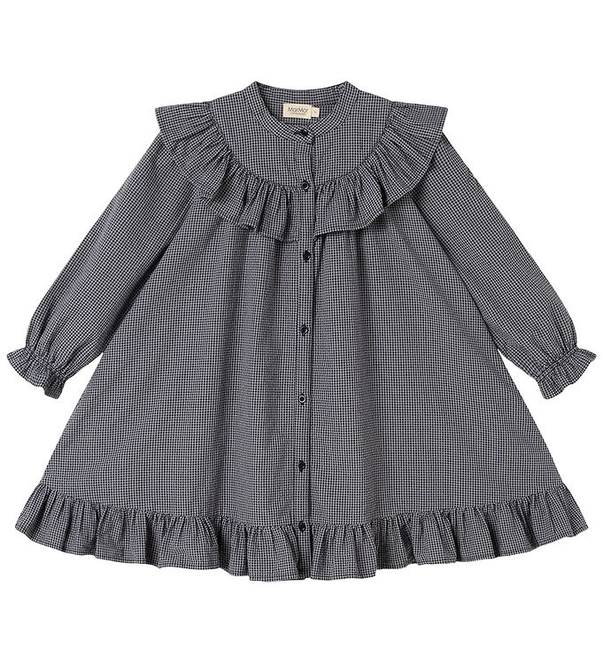 MarMar Kjole - Dalina - Pigeon Blue Check