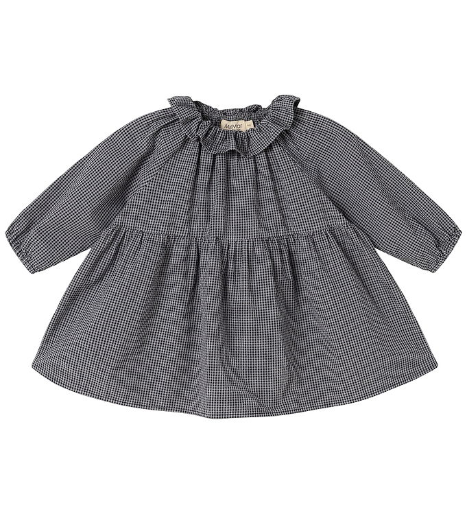 MarMar Kjole - Dawson Frill - Pigeon Blue Check