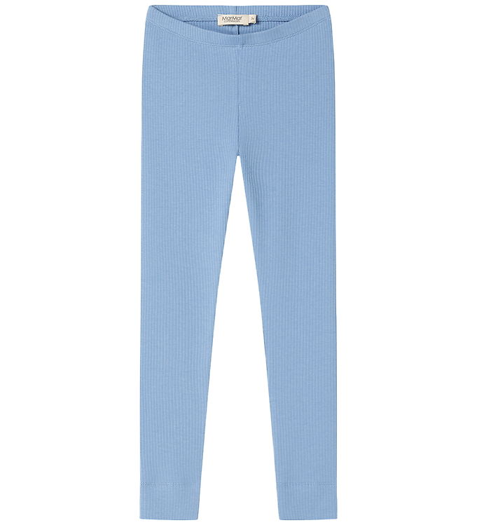 MarMar Leggings - Bomuld/Modal - Rib - Blue Heaven