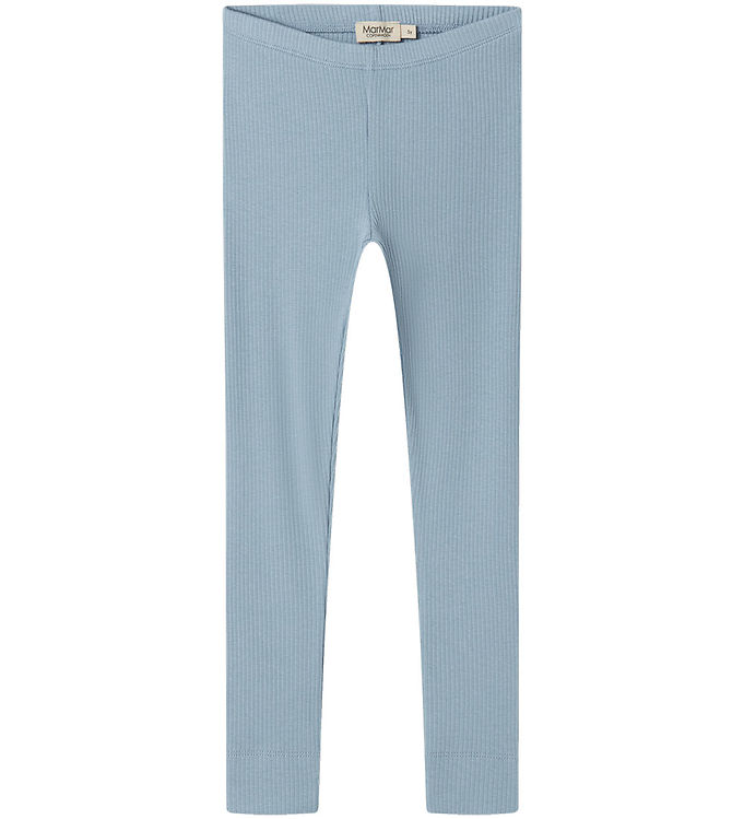 MarMar Leggings - Rib - Bomuld/Modal - Blue Iris