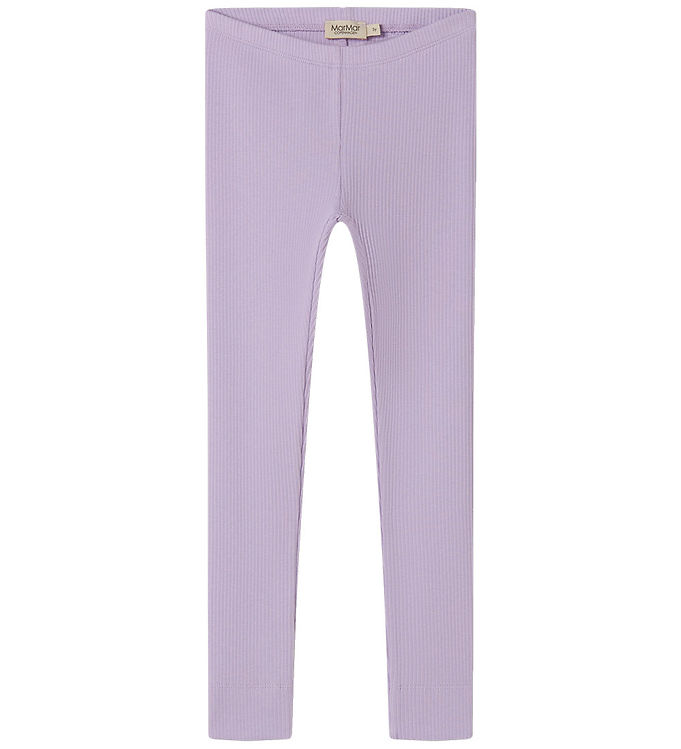 MarMar Leggings - Rib - Bomuld/Modal - Lilacs