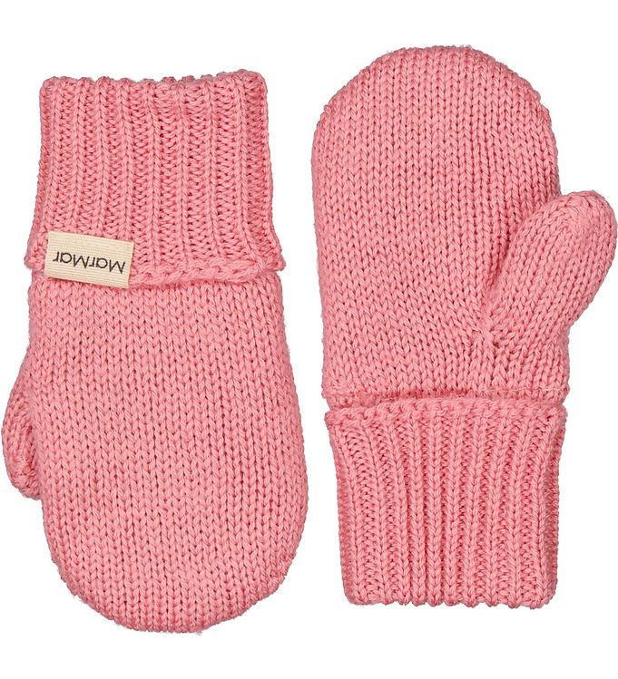 MarMar Luffer - Uld/Bomuld - Strik - Alvilda - Raspberry